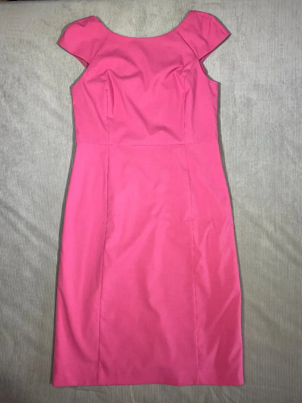 Banana Republic Pink Midi Sheath Dress 14 Spring Wedding Guest Cocktail Party - Picture 3 of 12